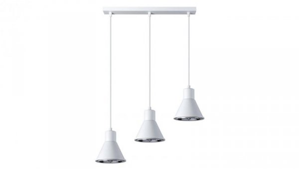 Lampa wisząca TAZILA 3 biała ES111