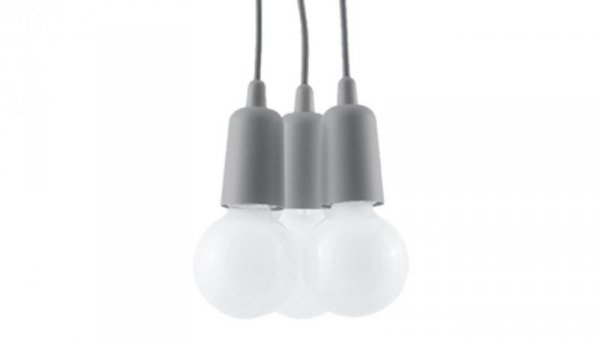 Lampa wisząca DIEGO 3 szara