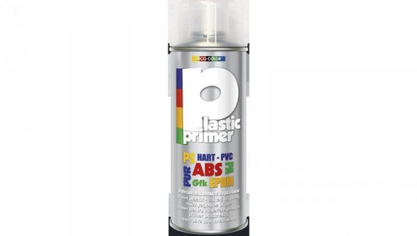 Farba podkład do plastiku bezbarwny spray 400ml PLASTIC PRIMER