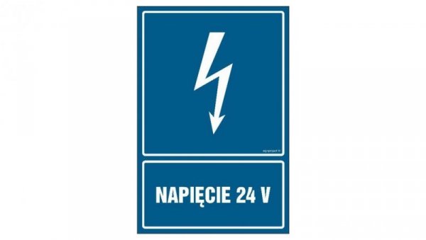 ZNAK - HG007 Napięcie 24 V 10 x 15 cm PN - Płyta 1mm