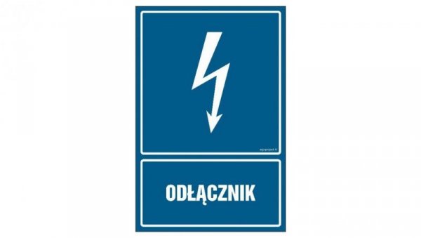 ZNAK - HG010 Odłącznik 25 x 37,5 cm PN - Płyta 1mm