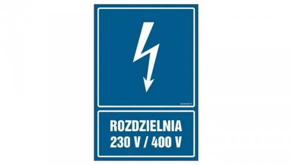ZNAK - HG026 Transformator 1000 kVA 70 x 105 cm PN - Płyta 1mm