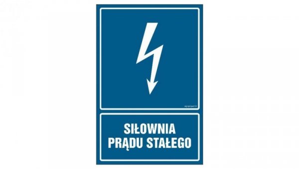 ZNAK - HG045 Siłownia prądu stałego 10 x 15 cm FN - Folia samoprzylepna
