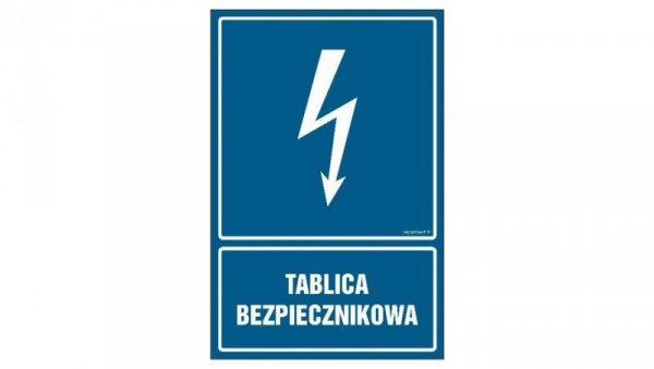 ZNAK - HG050 Tablica bezpiecznikowa - arkusz 9 naklejek 5 x 7,5 cm FN - Folia samoprzylepna