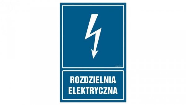 ZNAK - HG057 Rozdzielnia elektryczna 7,5 x 10 cm FN - Folia samoprzylepna