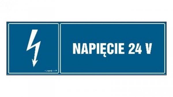 ZNAK - HH007 Napięcie 24V 20 x 6,7 cm FN - Folia samoprzylepna