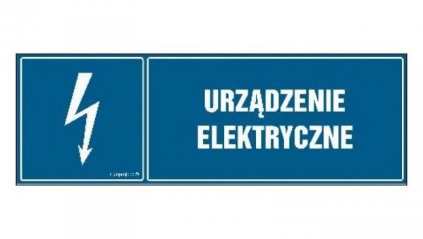 ZNAK - HH016 Urządzenie elektryczne 15 x 5 cm PN - Płyta 1mm