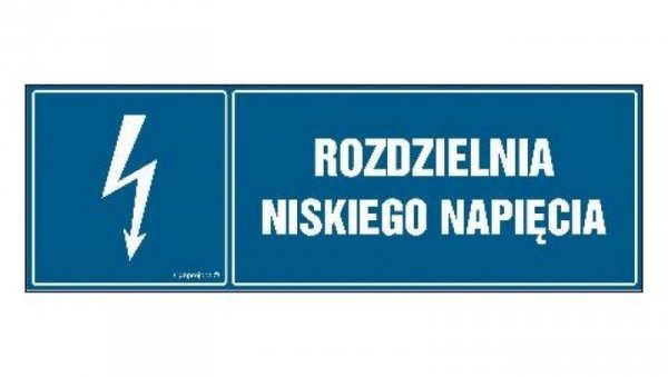 ZNAK - HH033 Rozdzielnia niskiego napięcia 20 x 6,7 cm PN - Płyta 1mm