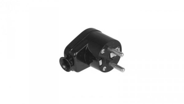 Wtyczka kątowa rozbieralna 2p+Z , 16A , 250V WT-16 czarny VAYOX