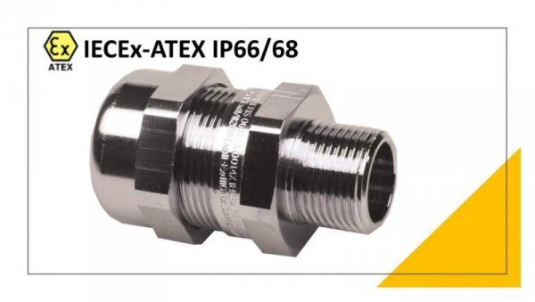 Dławnica kablowa Exd/e IECEx-ATEX M20x1,5 mosiężna 10,5-13mm IP66/68 840.014.0 /1szt./