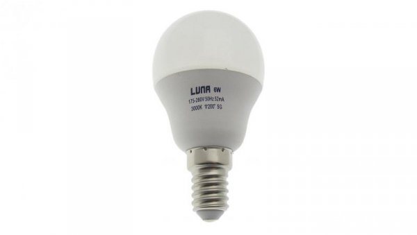 Lampa żarówka LED G45 kulka 6W E14 230V