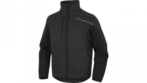 Bluza polar poliester/poliamid NAGOYA2, kolor: szaro-czarny, rozmiar: XL / NAGO2GNXG