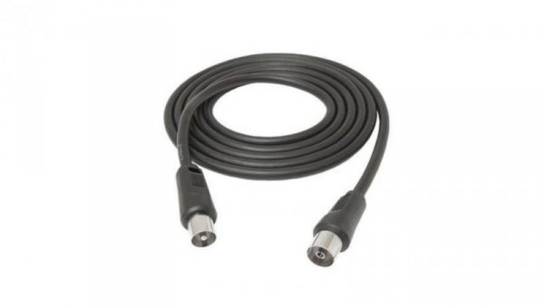 Kabel antenowy wtyk / gniazdo 1,5m czarny LB0158 LIBOX