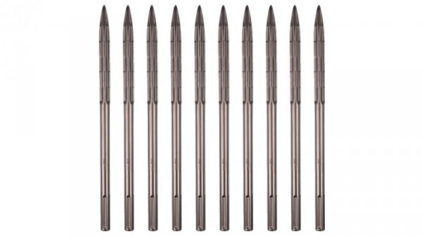 Zestaw dłut SDS-Plus 250mm szpicak 10 sztuki MILWAUKEE