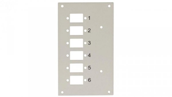 Panel przedni do przełącznicy Techly 109801 na 6 adapterów