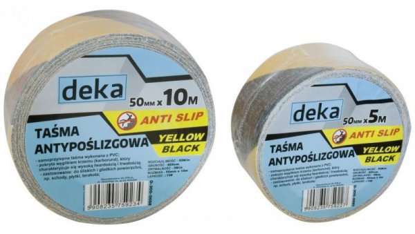 TAŚMA ANTYPOŚLIZGOWA ANTI SLIP YELLOW-B50MM*10M CZARNA/ŻÓŁTA