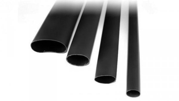 Rura termokurczliwa pogrubiana bez kleju dł.1000mm śr. 65mm/19mm