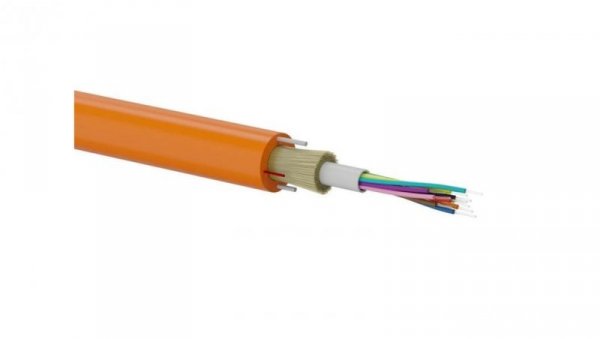 Kabel światłowodowy OS2 zewnętrzny DAC do układania w ziemi, pomarańczowy SM 2J 9/125 G652D Fca PE ALANTEC /bębnowy/