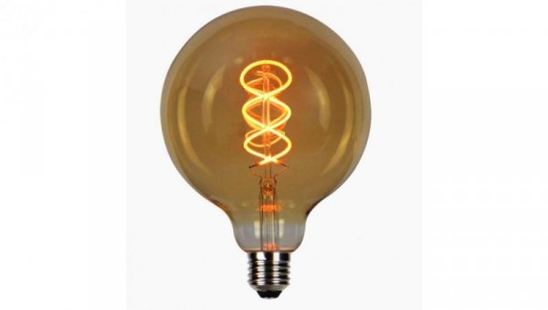 LED line PRIME żarówka LED E27 4W 1800K 210lm 220-240V FILAMENT G125 KULA EDISON RETRO VINTAGE ZŁOTA ŚCIEMNIALNA 5 lat gwar.