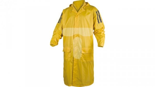 Płaszcz przeciwdeszczowy rękawy raglanowe PVC żółty rozmiar M MA400 MA400JATM