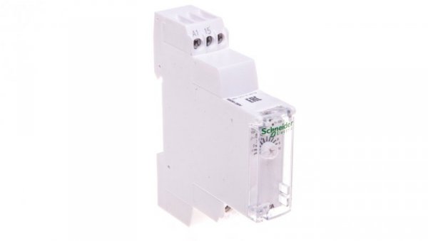 Przekaźnik czasowy 1P 8A 0,1-360000sek 24V DC 24-240V AC opóźnione załączenie RTA A9E16065