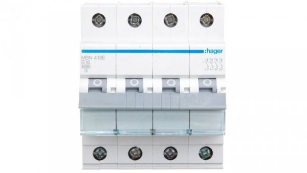Wyłącznik nadprądowy 4P B 16A 6kA AC MBN416E