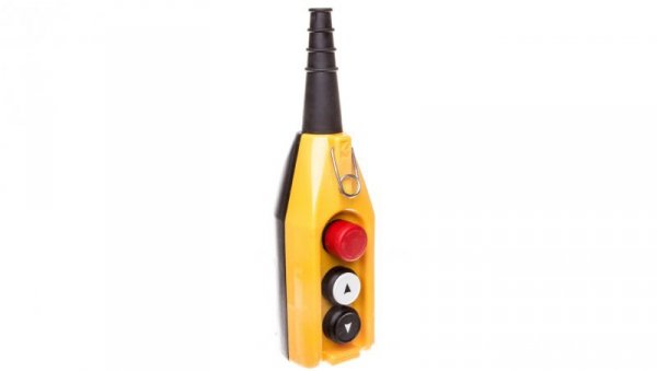 Kaseta sterownicza, 3 przyciski, w tym przycisk awaryjnego stopu 30 mm, jedna prędkość, T0-PV3E30B2