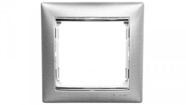 VALENA Ramka pojedyncza aluminium szczotkowane 770331