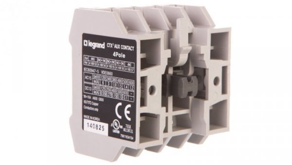 Blok styków pomocniczych 1Z 3R do CTX3 3P (9-150A) / 4P (40-135A) 416856