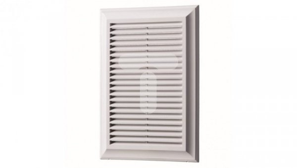 Kratka wentylacyjna 180x250mm z siatką i kołnierzem prostokątnym 138x208mm biała EL250A
