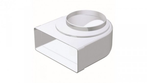 Kolano mimośrodowe kanału płaskei okrągłego 220x90 fi 150mm KP90-92