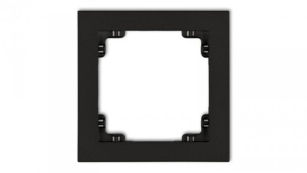 DECO Ramka pojedyncza czarny mat 12DR-1