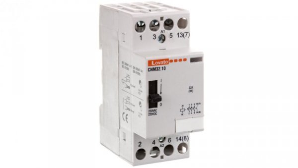 Stycznik modułowy z dźwignią do sterowania ręcznego 32A 4Z cewka 220-230 VAC/DC CNM3210220