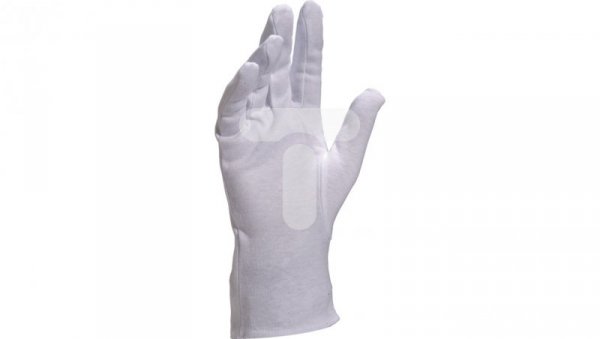 Rękawice tekstylne z bawełny wybielanej krój miejski kolor biały rozmiar 9 MAIN COB4009