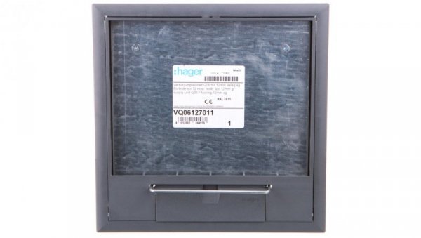 tehalit.VE-EE Pokrywa uchylna VQ06 200x200 wykładzina 12mm stal szary PA VQ06127011