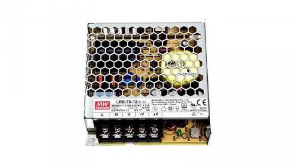 Zasilacz led Mean Well LRS-75-12 75W ip20 ip20
