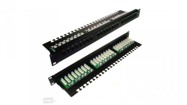 CU.PP.00032 Patch panel 19 1U 24xRJ45 kat.6 UTP GMPnet supported by BITNER - 25 LAT gwarancji