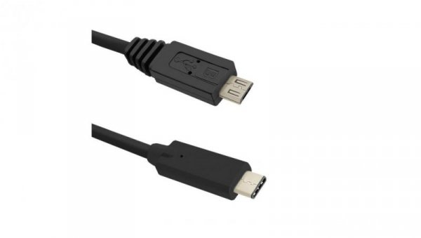 Qoltec Kabel USB 3.1 typ C męski Micro USB 2.0 B męski 1.2m