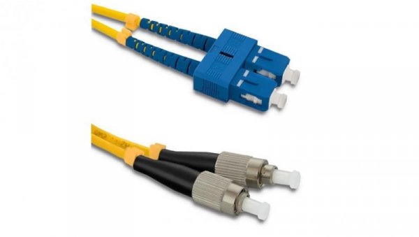 Qoltec Patchcord światłowodowy SC/UPC - FC/UPC Singlemode 9/125 G652D Duplex 3m