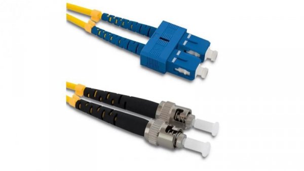 Qoltec Patchcord światłowodowy SC/UPC - ST/UPC Singlemode 9/125 G652D Duplex 3m