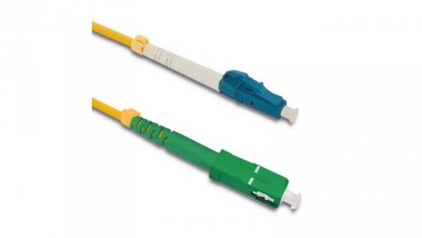Qoltec Patchcord światłowodowy LC/UPC - SC/APC Singlemode 9/125 G652D Simplex 20m