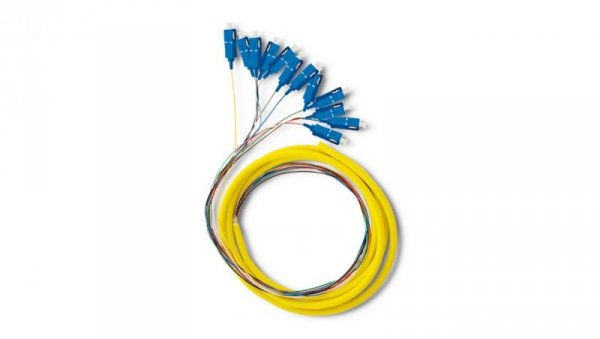 Qoltec 12 x Pigtail światłowodowy SC/UPC Singlemode G657A2 2m