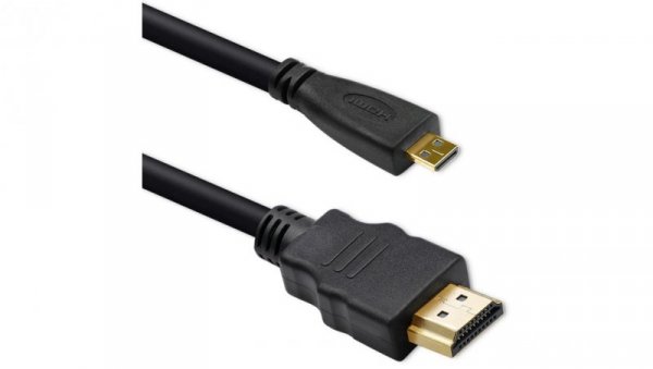 Qoltec Kabel HDMI Micro HDMI High speed 4K 30Hz GOLD 1.5m