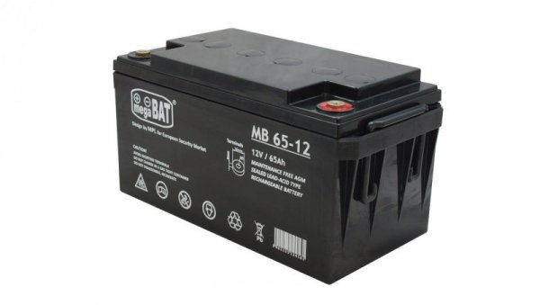 Akumulator AGM 12V 65Ah (350x160x179mm) MB 65-12