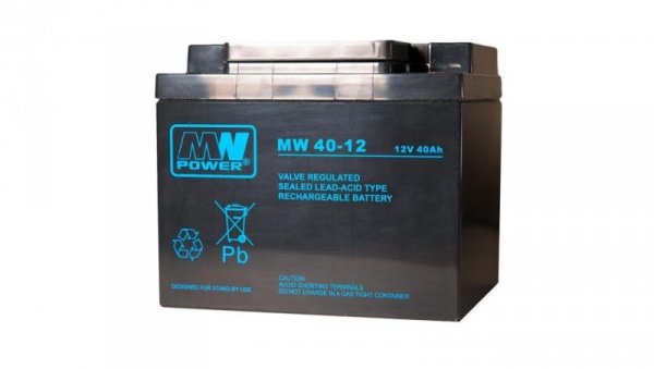 Akumulator AGM 12V 40Ah (198x166x171mm) MW 40-12