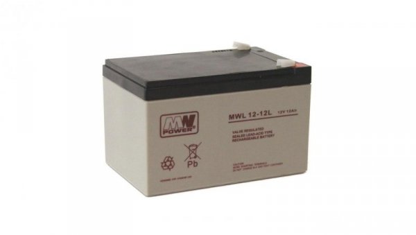 Akumulator AGM 12V 12Ah (151x98x94mm) MWL 12-12L
