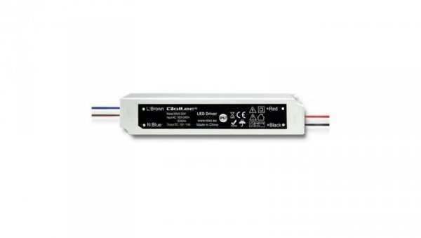 Qoltec Zasilacz impulsowy LED IP67 20W 12V 1.6A Wodoodporny Biały
