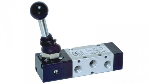 Pneumatyczny zawór ręczny z dźwignią bistabilny 5/2 G1/8 521 LL90