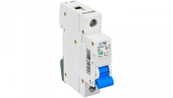 Wyłącznik nadprądowy 1P B 32A 6kA AC LC-Tec EBS9B-1B/32 LCTEC-EBS9B-1B/32