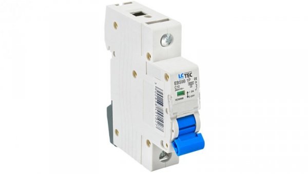 Wyłącznik nadprądowy 1P C 10A 6kA AC LC-Tec EBS9B-1C/10 LCTEC-EBS9B-1C/10